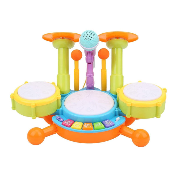 GOMINIMO Kids Toy Musical Drum Set Basic Version (Green) - NuSea