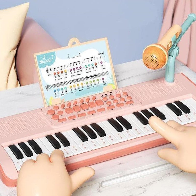 GOMINIMO Kids Toy Musical Educational Electronic Piano Keyboard (Pink) - NuSea