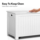 GOMINIMO Kids Toy Storage Box with Lid and Air Gap Handle (White) - NuSea