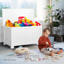 GOMINIMO Kids Toy Storage Box with Lid and Air Gap Handle (White) - NuSea