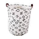 GOMINIMO Laundry Basket Round Foldable (Alphabet) - NuSea