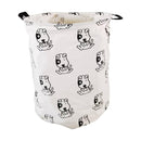 GOMINIMO Laundry Basket Round Foldable (Dog) - NuSea