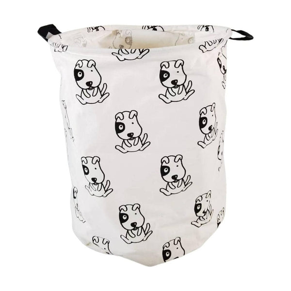 GOMINIMO Laundry Basket Round Foldable (Dog) - NuSea