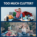 GOMINIMO Laundry Basket Round Foldable with Cover (Green Leaves) - NuSea