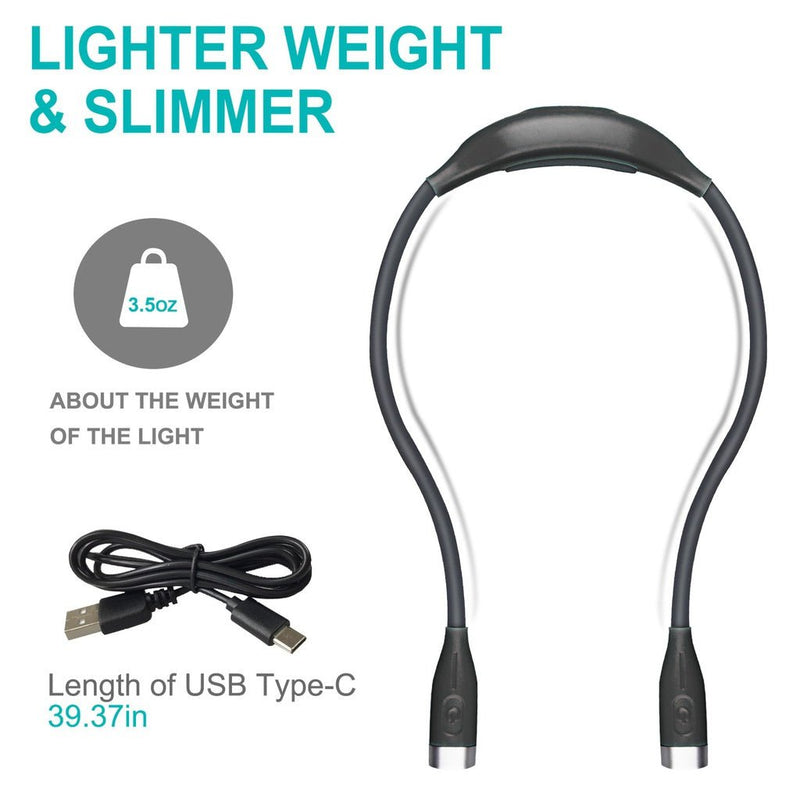 GOMINIMO LED Neck Reading Light Grey - NuSea