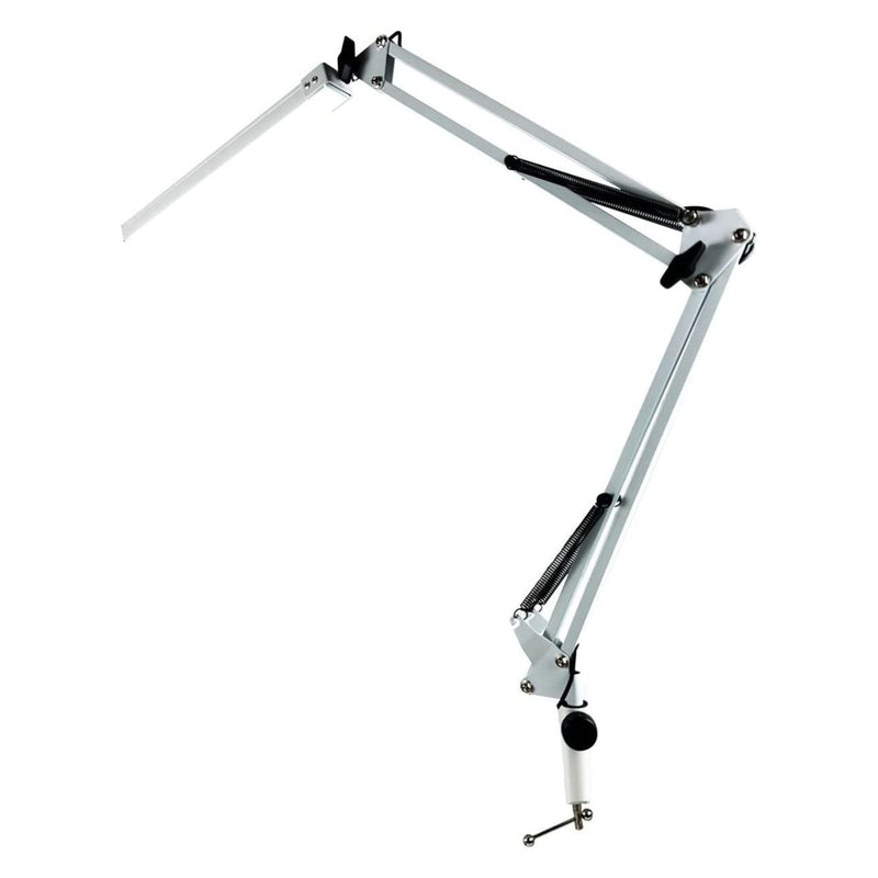 GOMINIMO LED Swing Arm Desk Lamp with Clamp (White) - NuSea