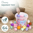 GOMINIMO Mochi Squishy Toy 64pcs for Kids Party Favors - NuSea