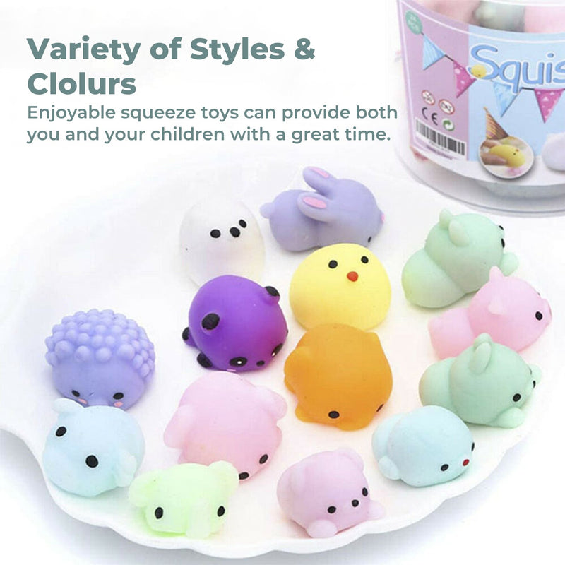 GOMINIMO Mochi Squishy Toy 64pcs for Kids Party Favors - NuSea