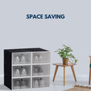 GOMINIMO Plastic Shoe Box 12 PCS Black - NuSea