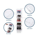 GOMINIMO Plastic Shoe Box 12 PCS Black - NuSea