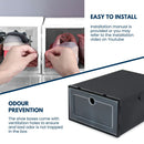 GOMINIMO Plastic Shoe Box 12 PCS Black - NuSea