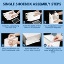 GOMINIMO Plastic Shoe Box 12pcs (White) - NuSea