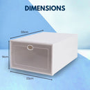 GOMINIMO Plastic Shoe Box 12pcs (White) - NuSea