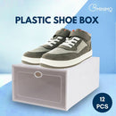 GOMINIMO Plastic Shoe Box 12pcs (White) - NuSea