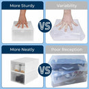 GOMINIMO Plastic Shoe Box 12pcs (White) - NuSea