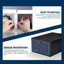 GOMINIMO Plastic Shoe Box 24 PCS Black - NuSea