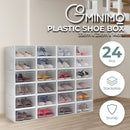 GOMINIMO Plastic Shoe Box 24 pcs (White) - NuSea