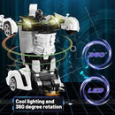 GOMINIMO Transform Car Robot Police Car with Remote Control (White Black) - NuSea
