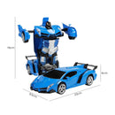 GOMINIMO Transform Car Robot Sport Car with Remote Control (Blue) - NuSea