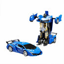 GOMINIMO Transform Car Robot Sport Car with Remote Control (Blue) - NuSea