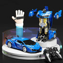 GOMINIMO Transform Car Robot Sport Car with Remote Control (Blue) - NuSea