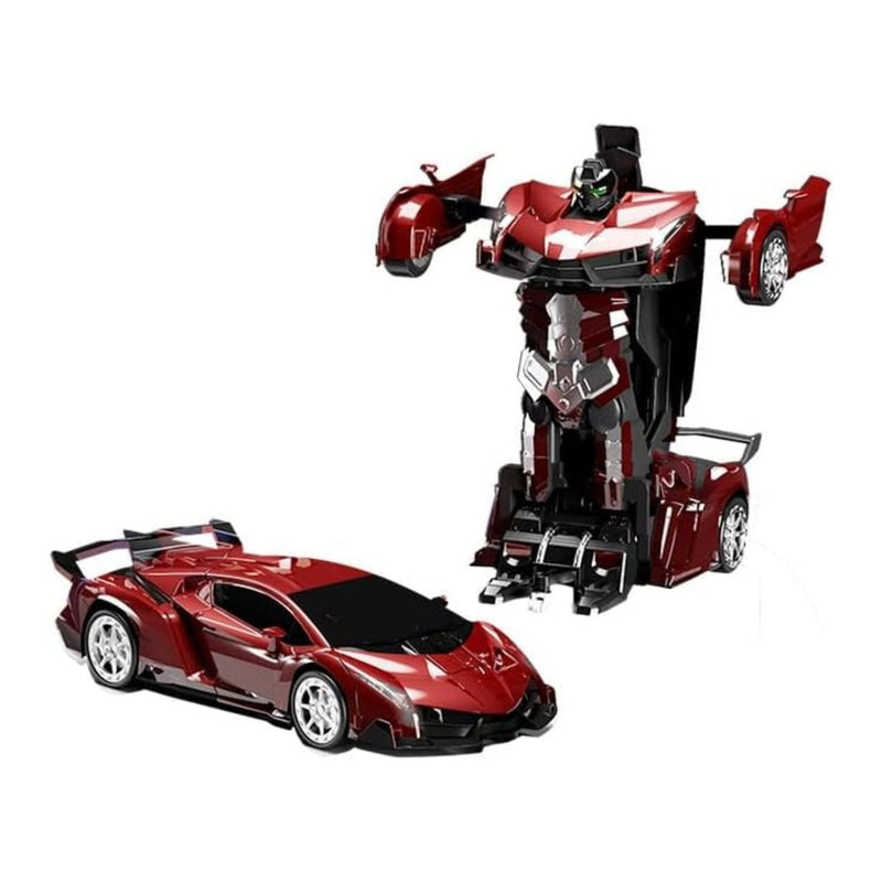 GOMINIMO Transform Car Robot Sport Car with Remote Control (Red) - NuSea