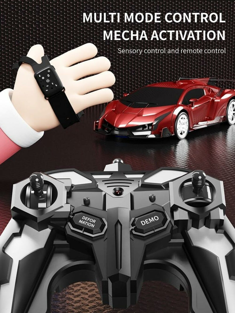 GOMINIMO Transform Car Robot Sport Car with Remote Control (Red) - NuSea