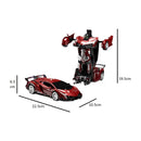 GOMINIMO Transform Car Robot Sport Car with Remote Control (Red) - NuSea
