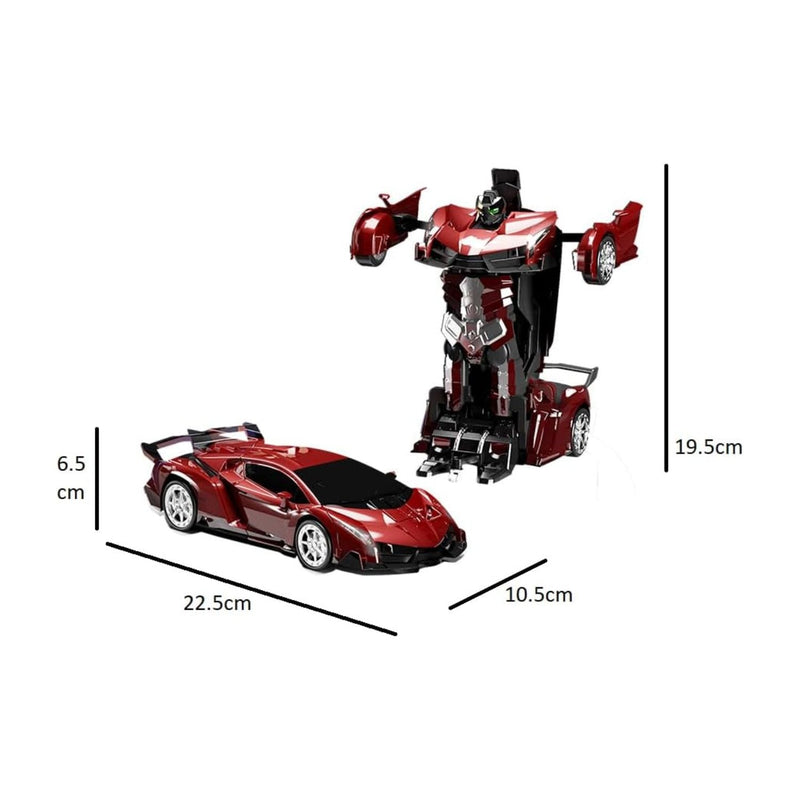 GOMINIMO Transform Car Robot Sport Car with Remote Control (Red) - NuSea