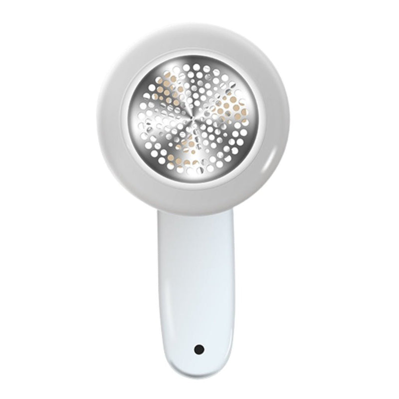 GOMINIMO USB Rechargeable Fabric Shaver with 6 Blades Stainless Steel, White - NuSea