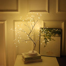 GOMINIMO Wood Desk Lamp - Bonsai Fairy Tree Lights Warm White - NuSea