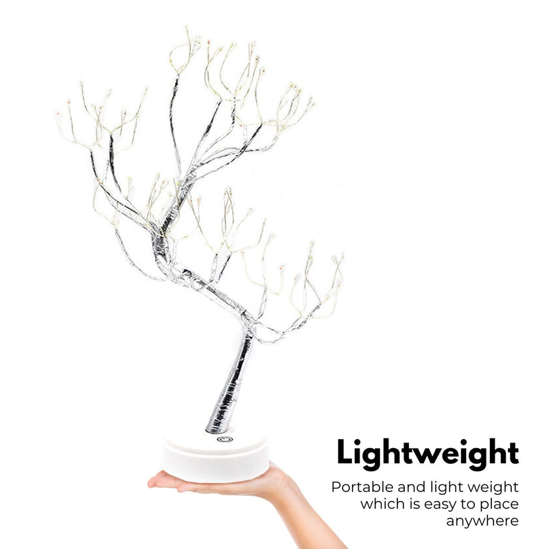 GOMINIMO Wood Desk Lamp - Bonsai Fairy Tree Lights Warm White - NuSea