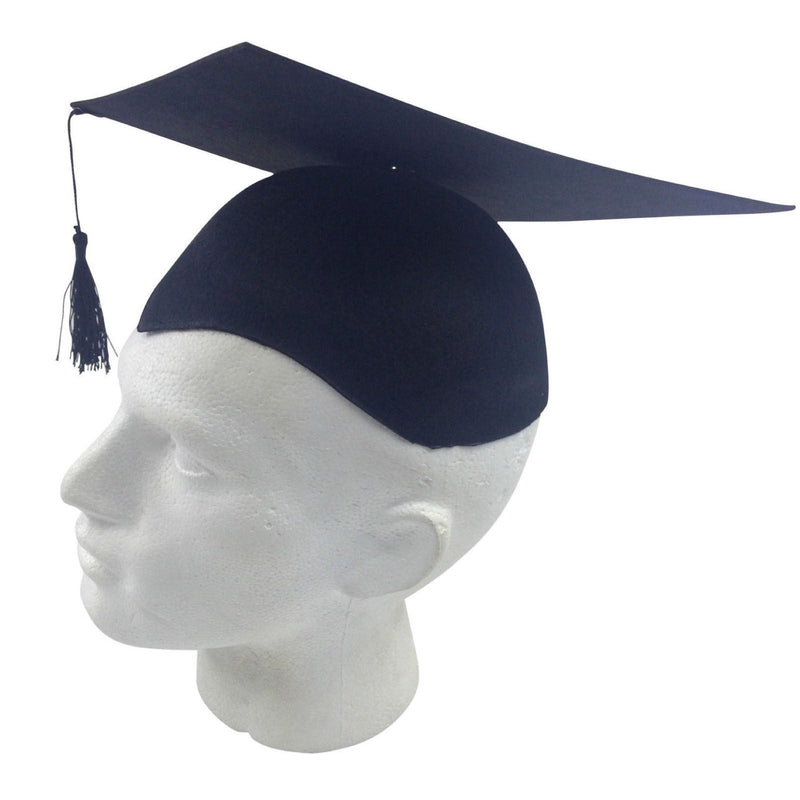 GRADUATION HAT Mortar Board Graduate Bachelor Academic Cap School - Black - NuSea