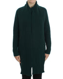 Green Cashmere Long Cardigan Sweater with Logo Details 44 IT Women - NuSea