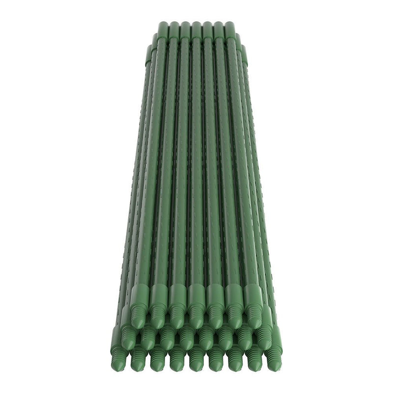 Green Fingers Garden Stakes Metal Plant Support 24pcs 92x1.6CM - NuSea