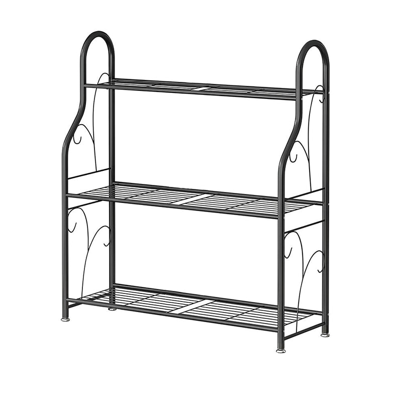 GREENHAVEN 3 Tier Metal Plant Stand - Sturdy Display Rack for Indoor and Outdoor Use - NuSea
