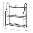 GREENHAVEN 3 Tier Metal Plant Stand - Sturdy Display Rack for Indoor and Outdoor Use - NuSea