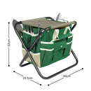 GREENHAVEN 7 Piece Garden Tool Set with Folding Stool - NuSea