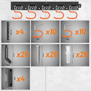 GREENHAVEN Adjustable Storage System Wall Mount Tool Organizer - NuSea