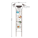 GREENHAVEN Bird Bath with Trellis for Climbing Plants - NuSea