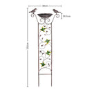 GREENHAVEN Bird Bath with Trellis for Climbing Plants - NuSea