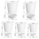 GREENHAVEN Self Watering Planters with Drainage Hole - Set of 5 - NuSea