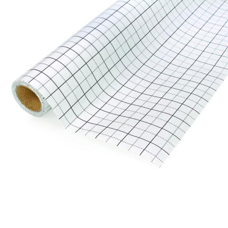 Grid Pattern Tracing Paper Birch 10m x 80cm Blue Printed Dressmakers Sewing Roll - NuSea
