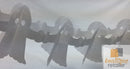 HALLOWEEN PAPER GARLAND Ghost Horror Decoration 1.8m Party Props Decor White - NuSea