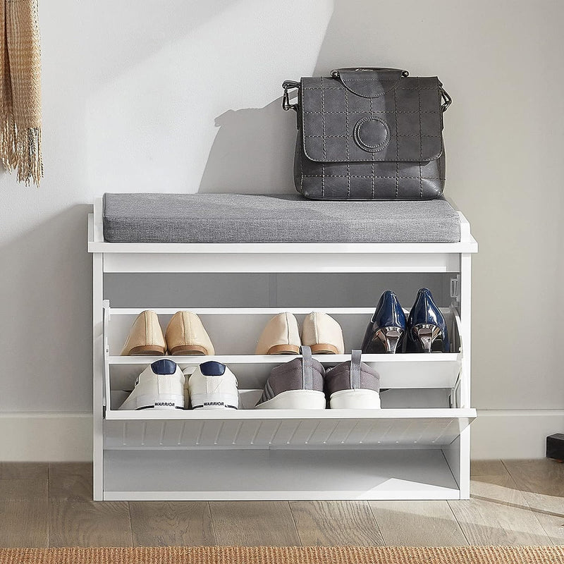 Hallway Shoe Bench Rack Cabinet Seat Cushion - NuSea