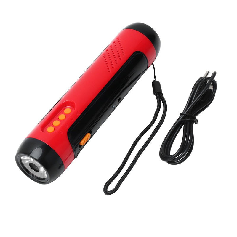 Hand Crank Solar FM Radio Flashlight and Emergency Charger - NuSea