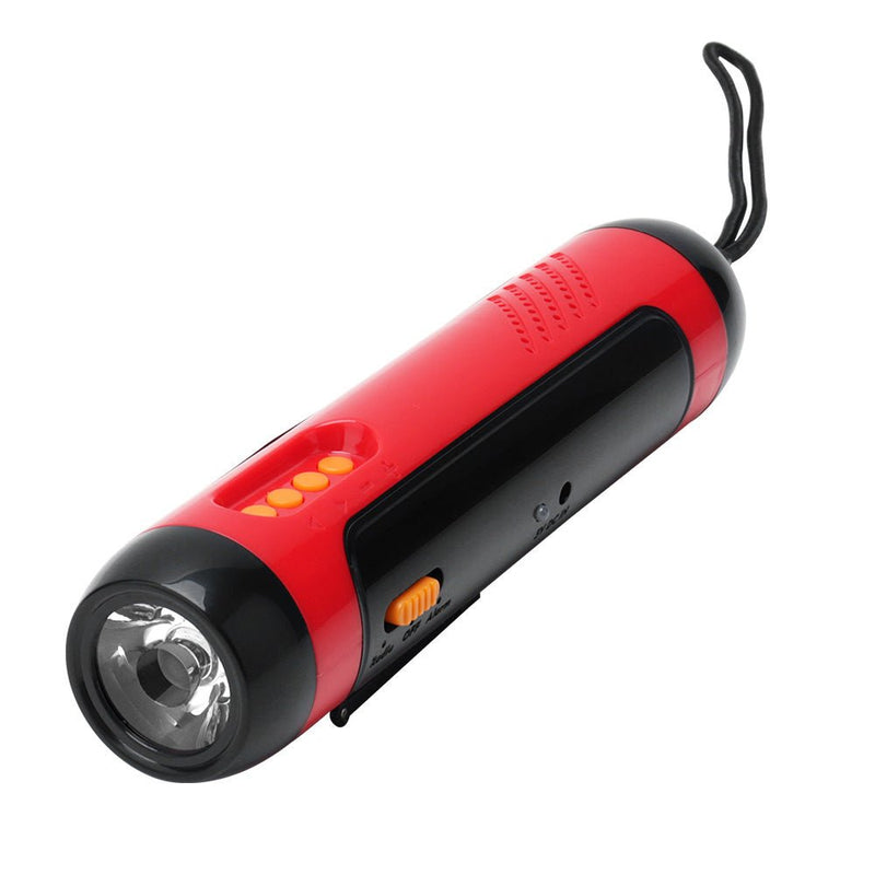 Hand Crank Solar FM Radio Flashlight and Emergency Charger - NuSea