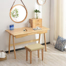Hanging Round Wall Mirror 38 cm - Solid Bamboo Frame and Adjustable Leather Strap for Bathroom and Bedroom - NuSea
