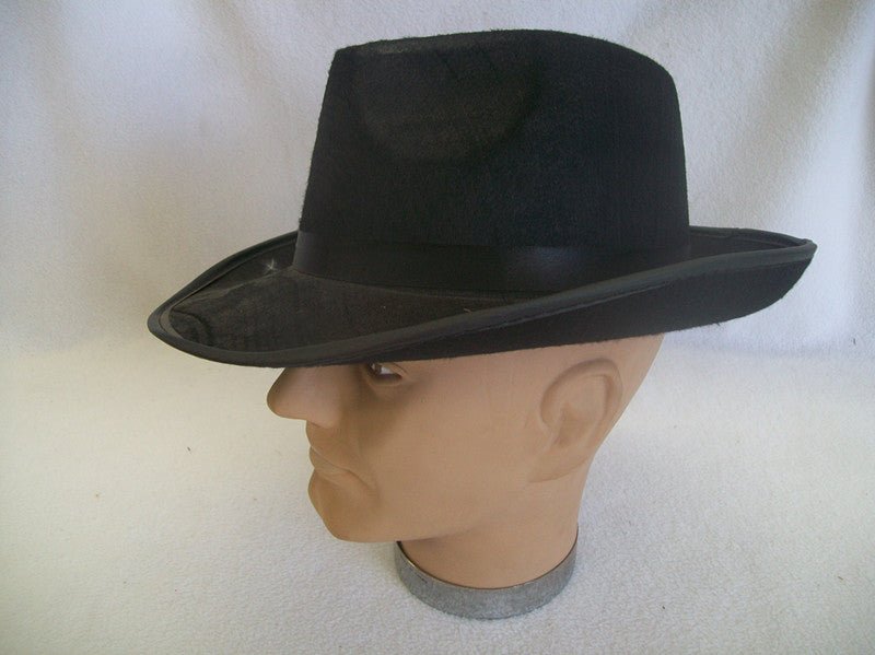 HARD BLACK GANGSTER HAT - NuSea