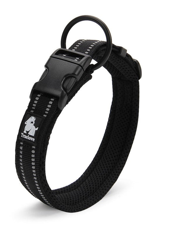 Heavy Duty Reflective Collar Black M - NuSea